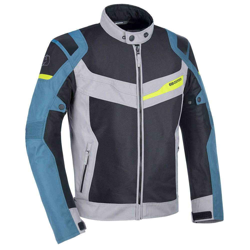 Oxford Oxford Dakar Dry2Dry Air MS Jacket Silver/Blue/Fluo